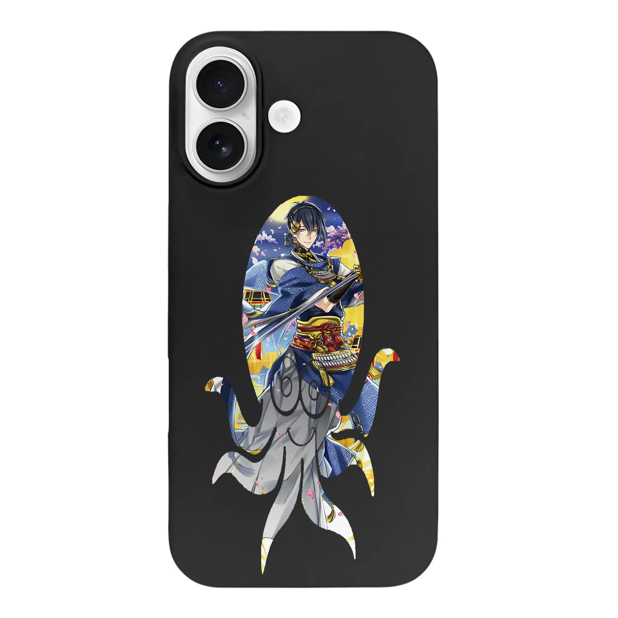 刀剣乱舞 グッズ,三日月宗近 - iPhone 17 シリーズ シリコンケース 薄型 耐衝撃 指紋防止 ソフトタッチカバー 精密フィット 傷防止 保護ケース iPhone 17/17 Air/17 Pro/17 Pro Max 対応